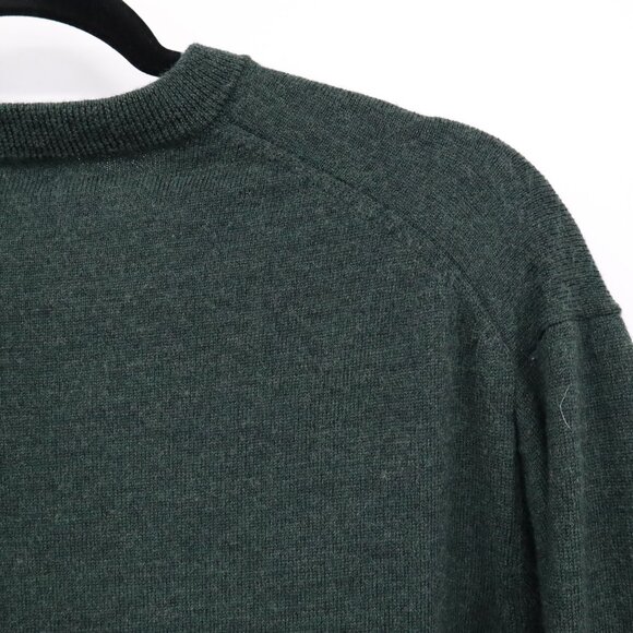 Hart Schaffner Marx Merino Wool Sweater Men XL Green Quiet Luxury Classic Preppy - Picture 12 of 16